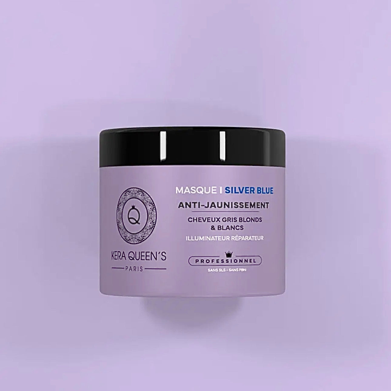 MASQUE SILVER BLUE - CHEVEUX BLANC/GRIS & BLOND