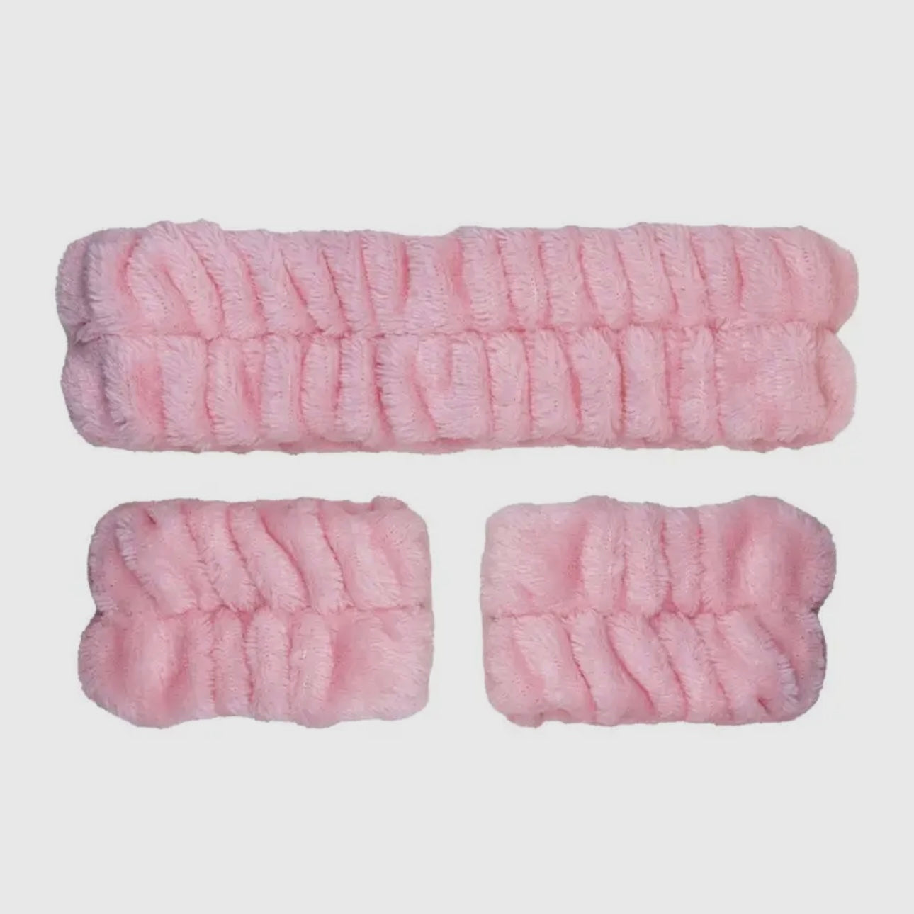 ENSEMBLE BANDEAU ET BRACELET EN PELUCHE