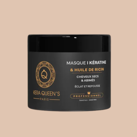 MASQUE RICIN & KÉRATINE - CHEVEUX SECS & POUSSE DE CHEVEUX