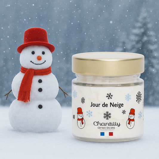 BOUGIE CHANTILLY GOURMANDE - JOUR DE NEIGE