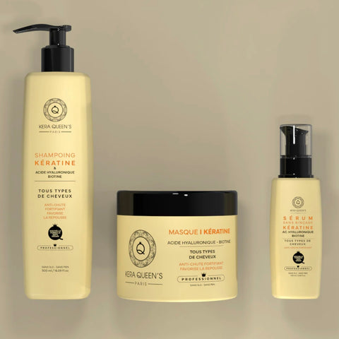 KIT TRIO KÉRATINE & BIOTINE - CHEVEUX SECS & CASSANT