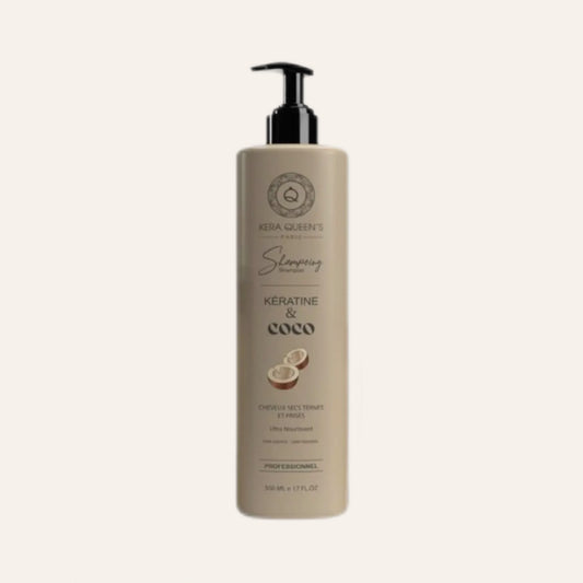 SHAMPOING KÉRATINE ET COCO 🥥- CHEVEUX SECS & TERNES