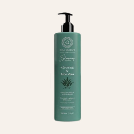 SHAMPOING KÉRATINE ET ALOÉ VERA - NOURISSANT HYDRATANT & RÉPARATEUR