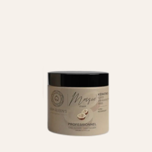 MASQUE KÉRATINE ET COCO 🥥 - CHEVEUX SECS & TERNES