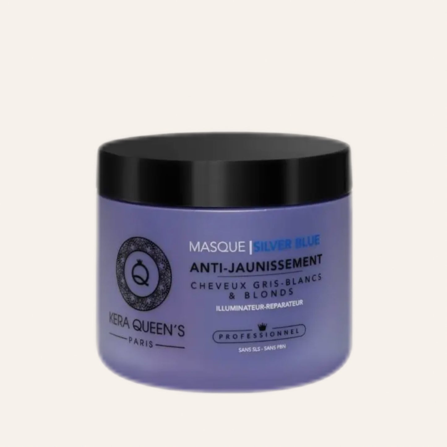 MASQUE KÉRATINE ET SILVER BLUE - CHEVEUX GRIS & BLOND