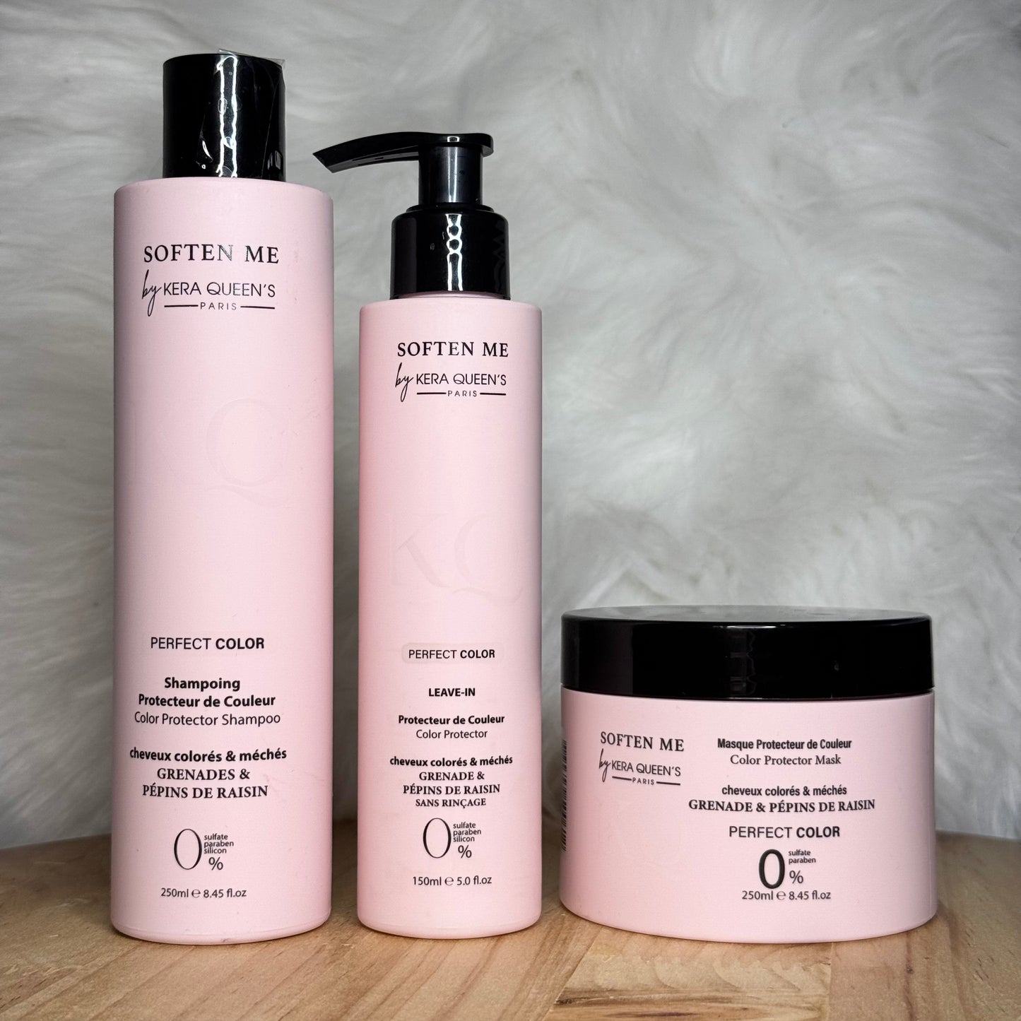 SHAMPOING + MASQUE +CRÈME SANS RINÇAGE - CHEVEUX COLORÉS