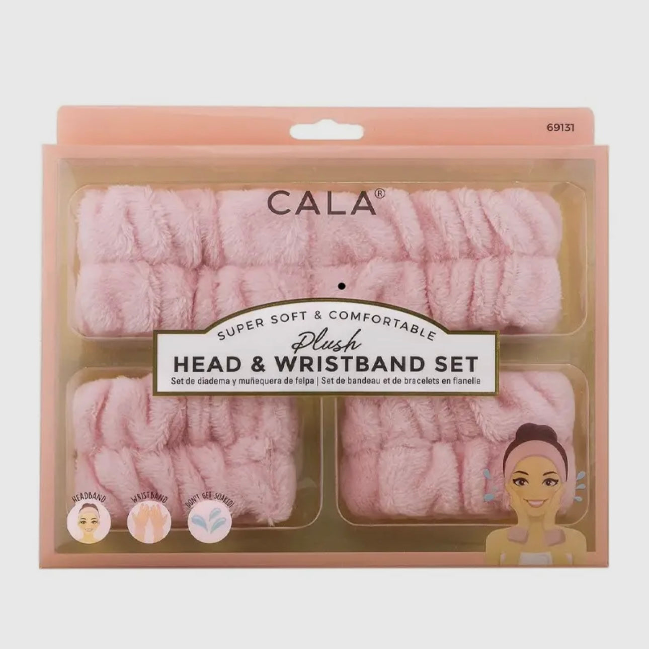 ENSEMBLE BANDEAU ET BRACELET EN PELUCHE